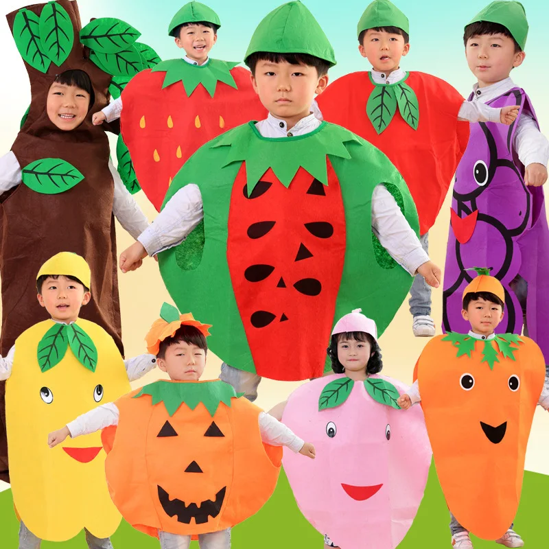 Women'S Fashion Show - Christmas Children's Fruit And Vegetable Modeling