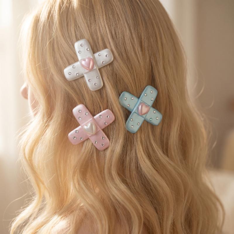 Women'S Y2K Fashion Aesthetic - 2Pcs Y2k Kawaii Hair Clips Korean