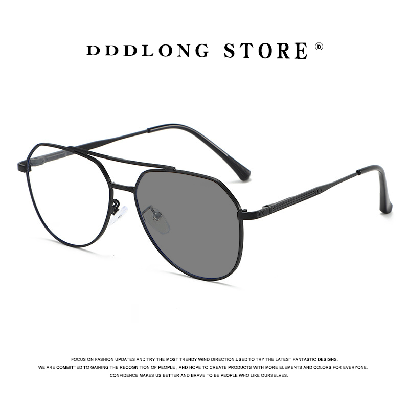 Women Fashion Glasses - DDDLONG Retro Punk Fashion Pilot Photochromic