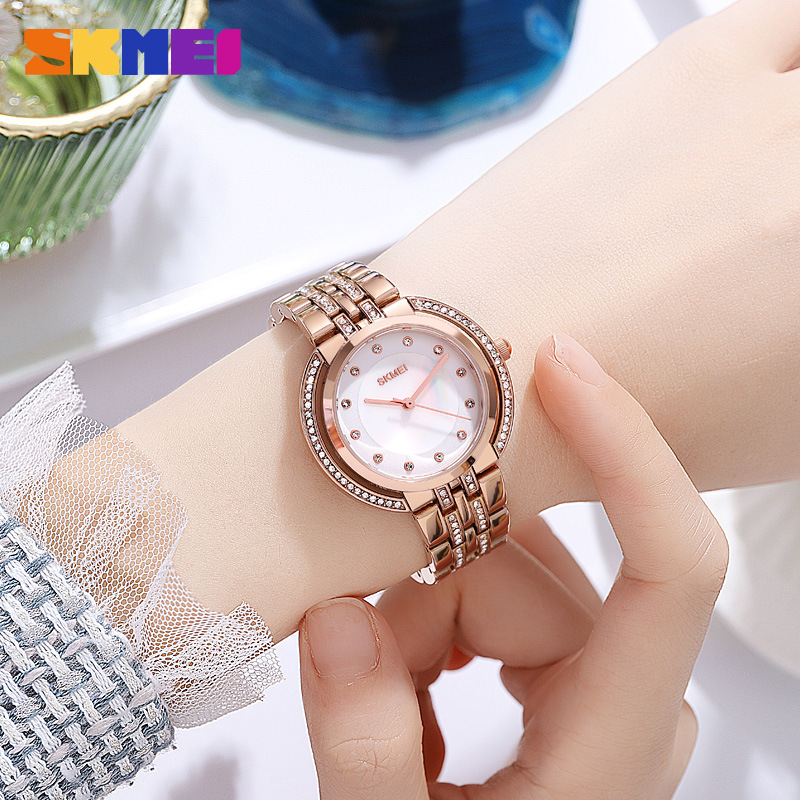 Women'S Fashion Quartz Watch - Womens Bracelet Quartz Watches Luxury Rhinestone