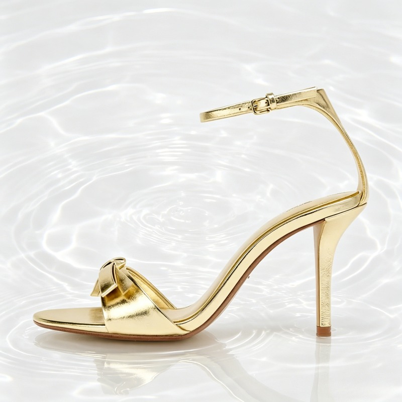 Elegant Golden Bow Brand High  - đánh giá và giá Women'S Fashion Brand Shoes
