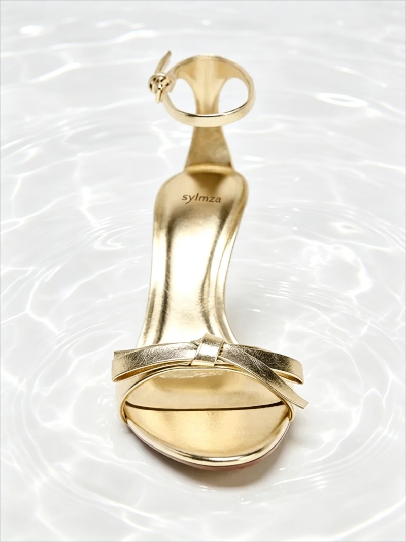 Elegant Golden Bow Brand High  - đánh giá và giá Women'S Fashion Brand Shoes