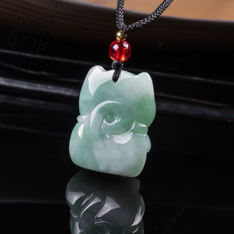 Natural Emerald Jade Lucky Cat - đánh giá và giá Women Fashion Designers