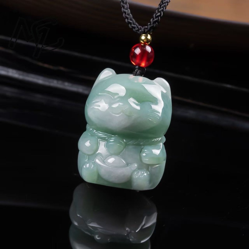 Natural Emerald Jade Lucky Cat - đánh giá và giá Women Fashion Designers