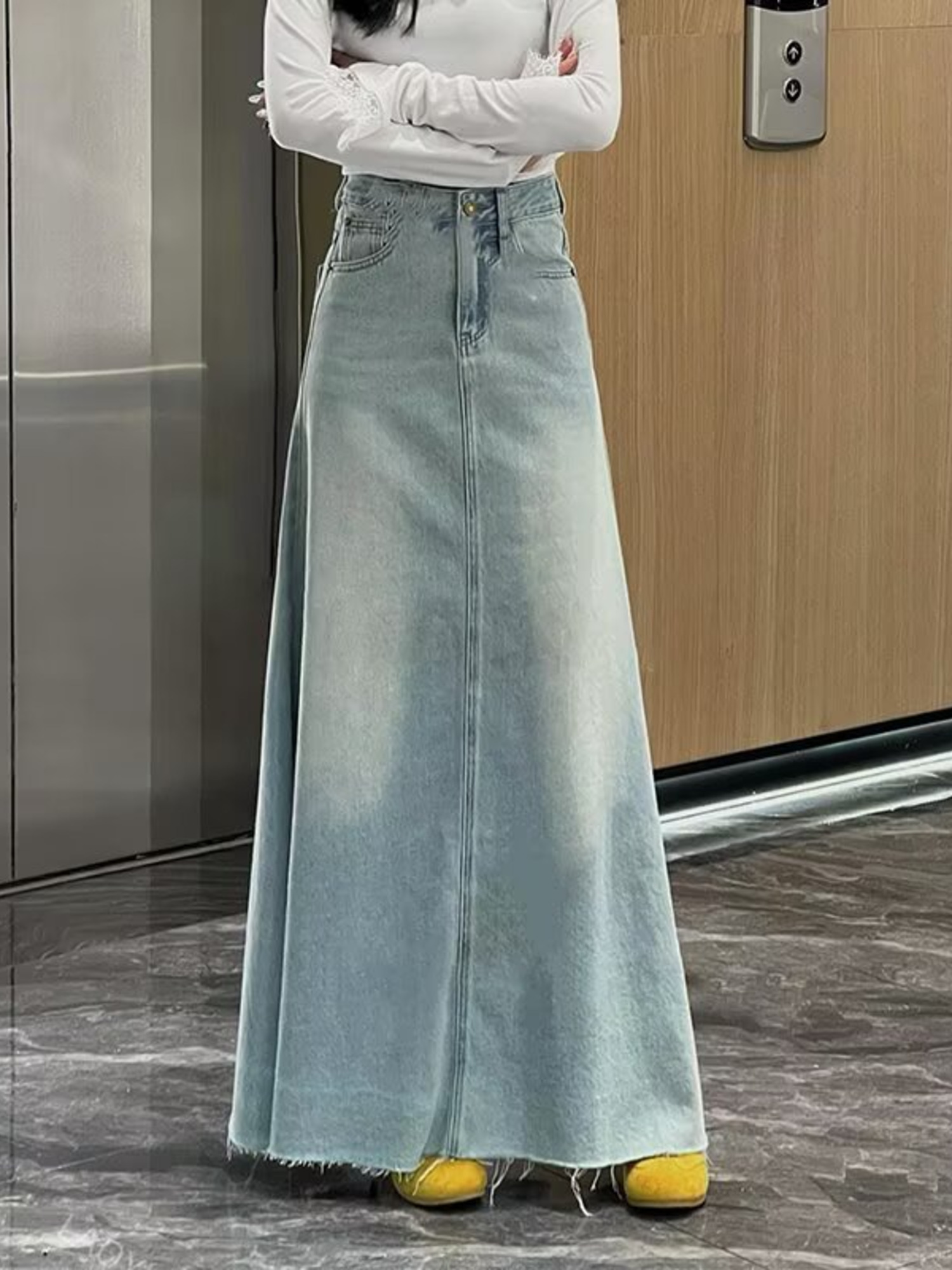 Women's High Waist Pleated Den - đánh giá và giá Denim Shorts Women