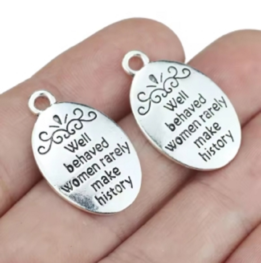 10 Pcs/Lot Oval Antique Silver - đánh giá và giá Women Fashion History