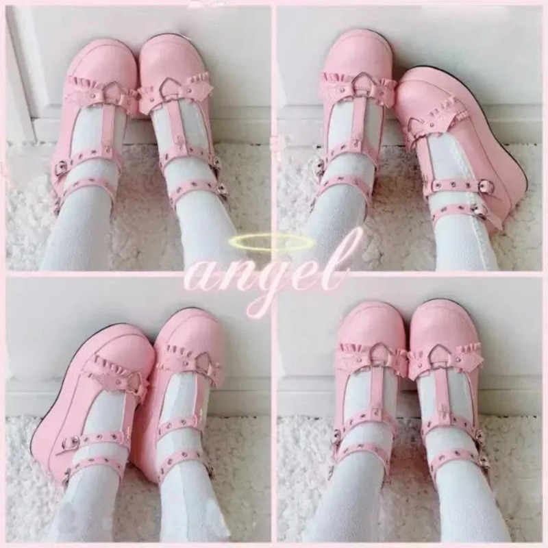 New Sweet Heart Buckle Wedges  - đánh giá và giá Women'S Fashion Loafers