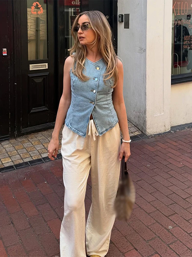 CPSYMYM Elegant Denim Vest Ski - đánh giá và giá Denim Shorts Women