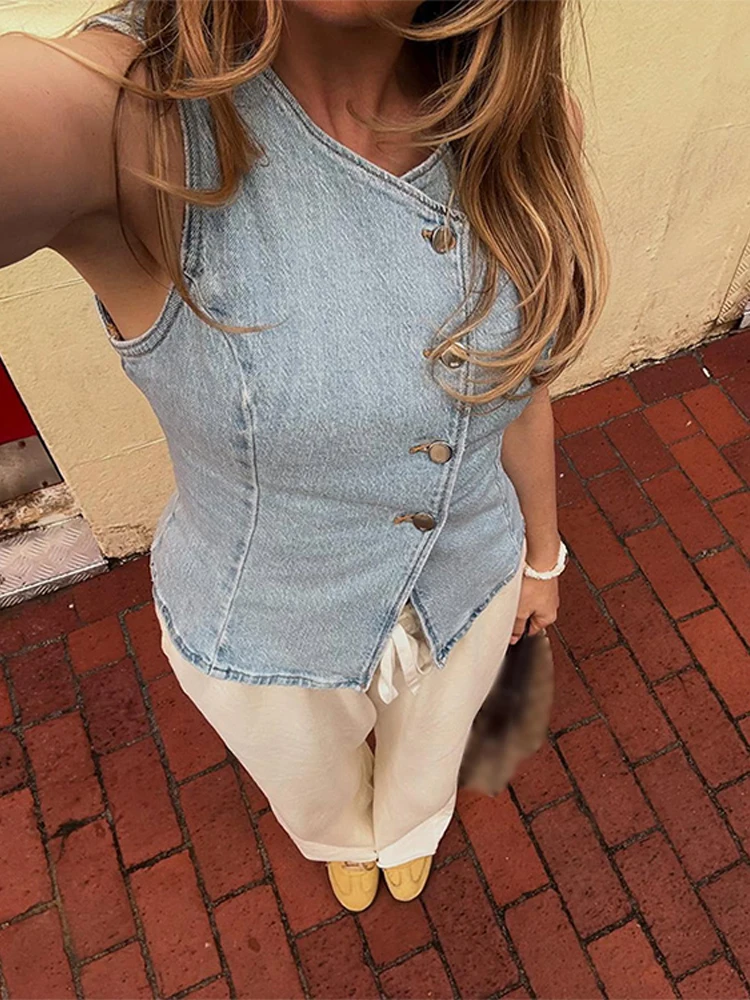 CPSYMYM Elegant Denim Vest Ski - đánh giá và giá Denim Shorts Women