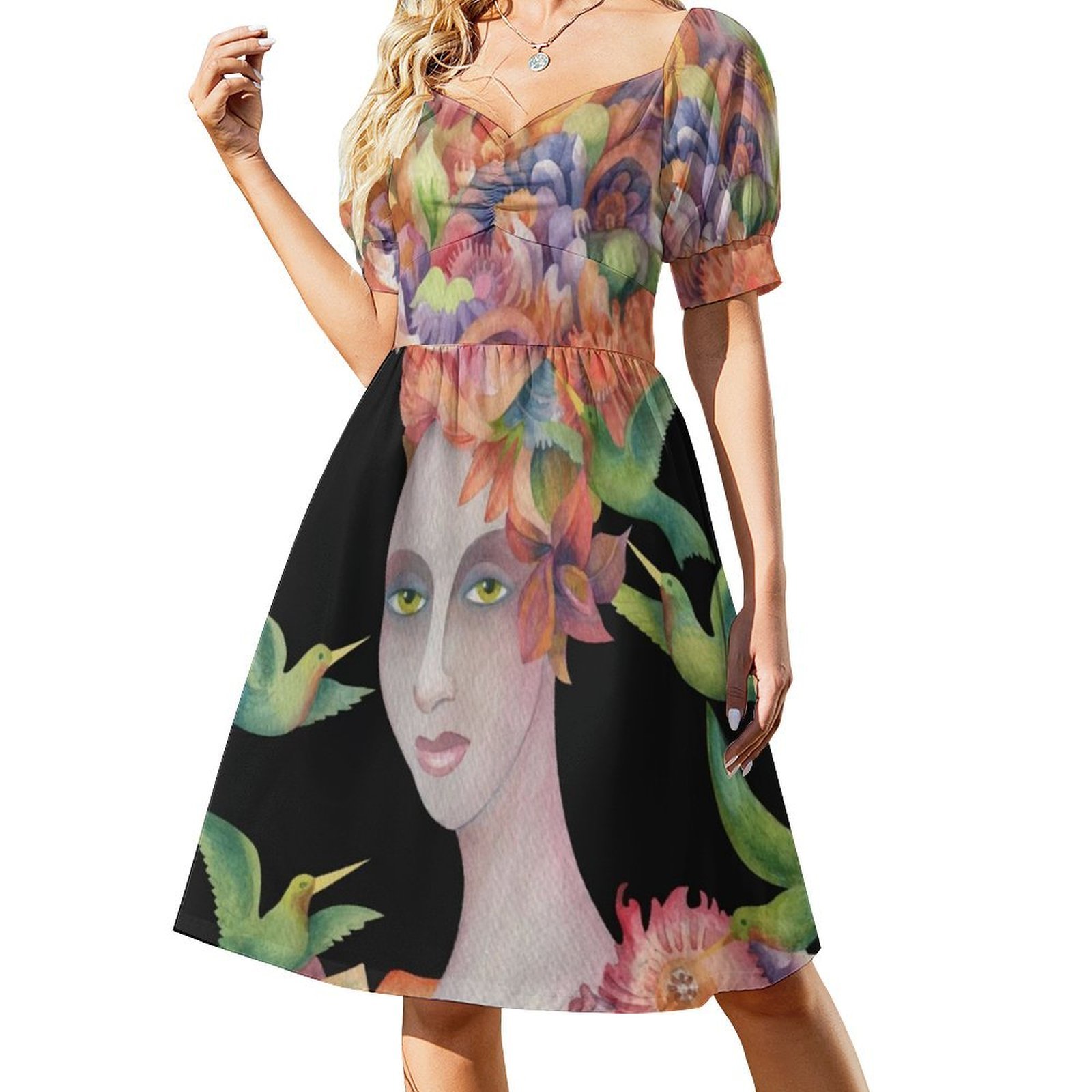 Who'S That Girl ? #4 Floral Sm - đánh giá và giá Smocked Dress Women
