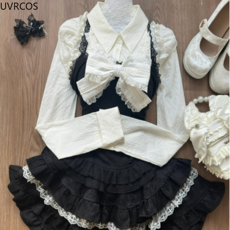 Y2k Aesthetic Lolita Style 3 P - đánh giá và giá Women'S Y2K Fashion Aesthetic