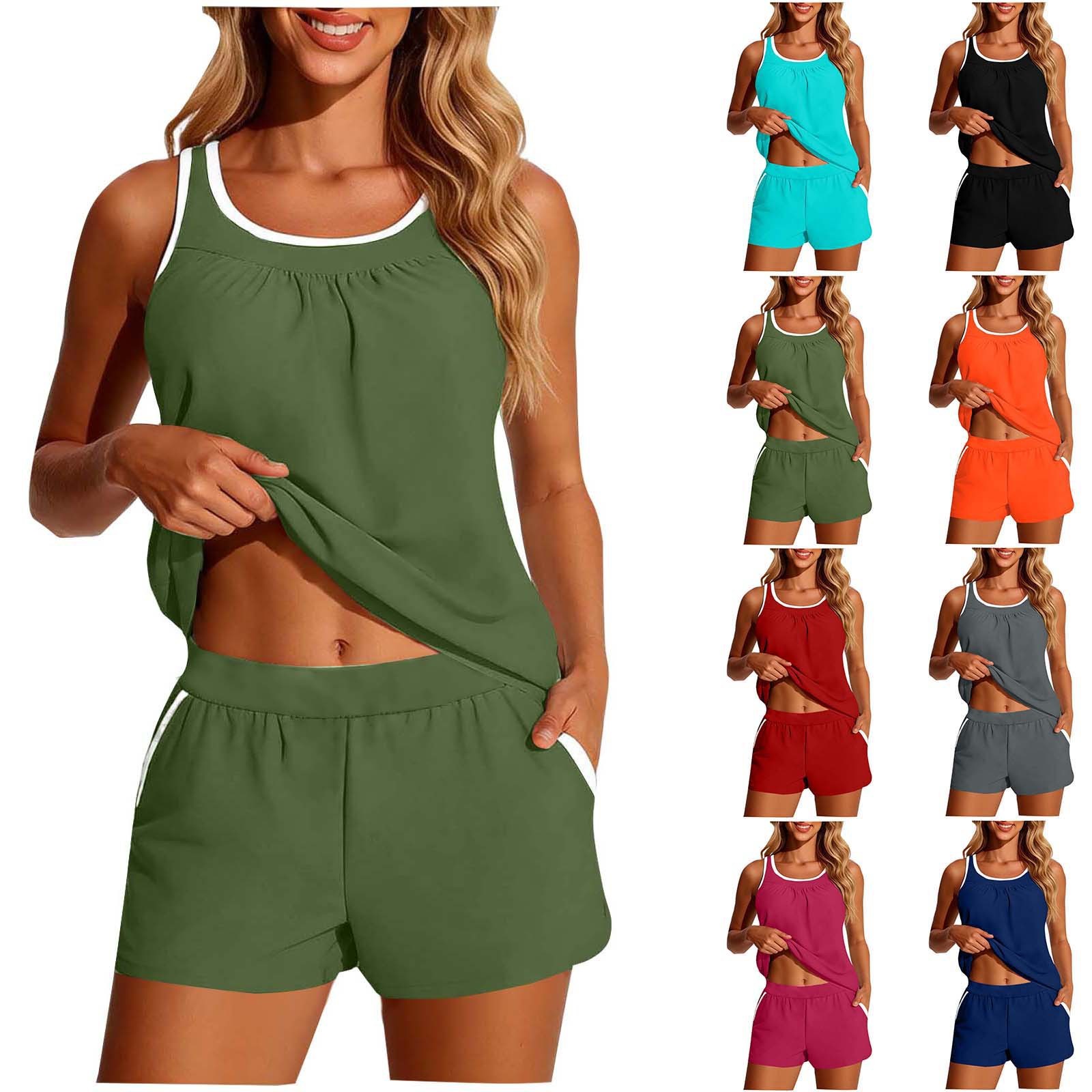 Women's 2-piece Swimwear Sleev - đánh giá và giá Crop Top Women