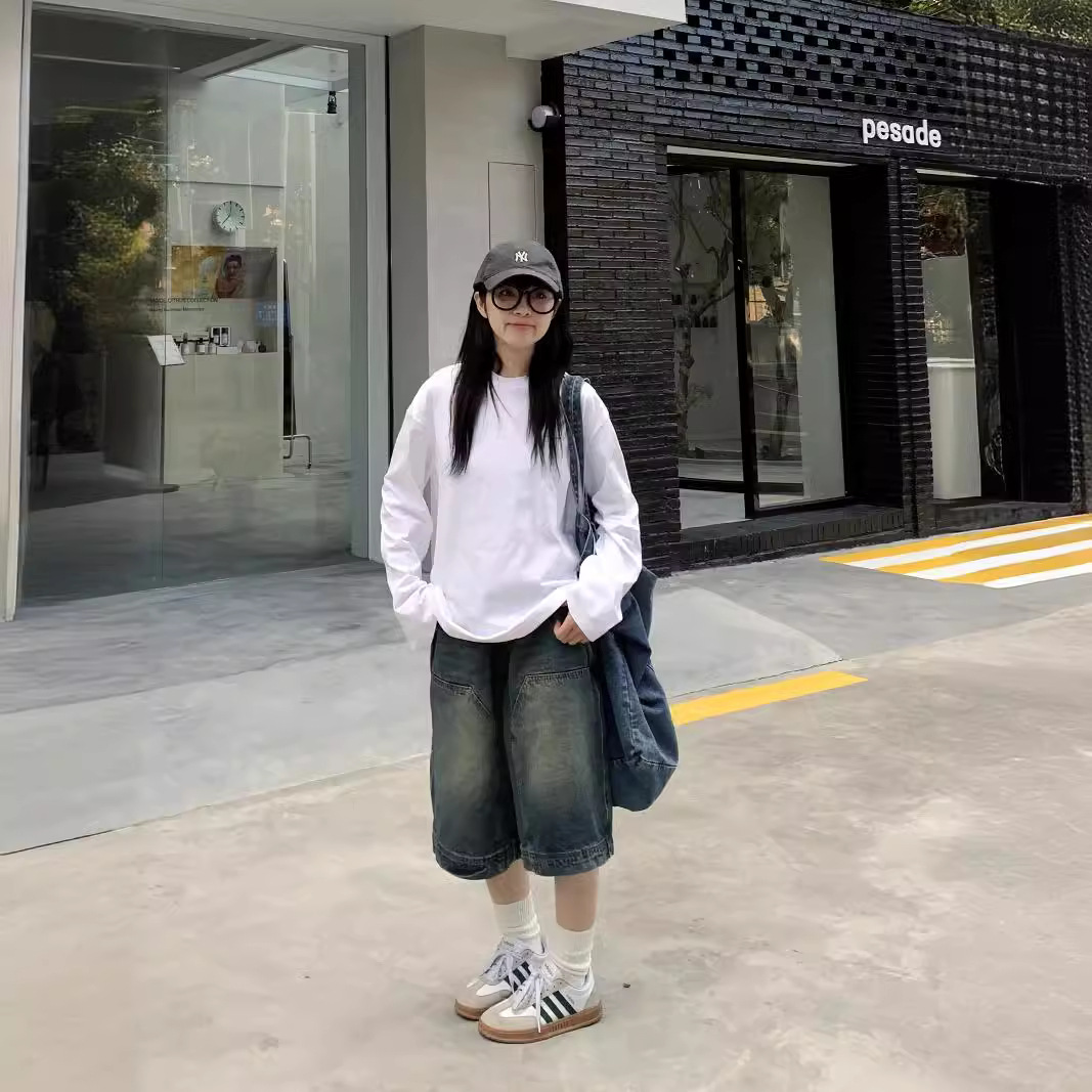 Women Y2K Vintage Baggy Jean S - đánh giá và giá Denim Shorts Women