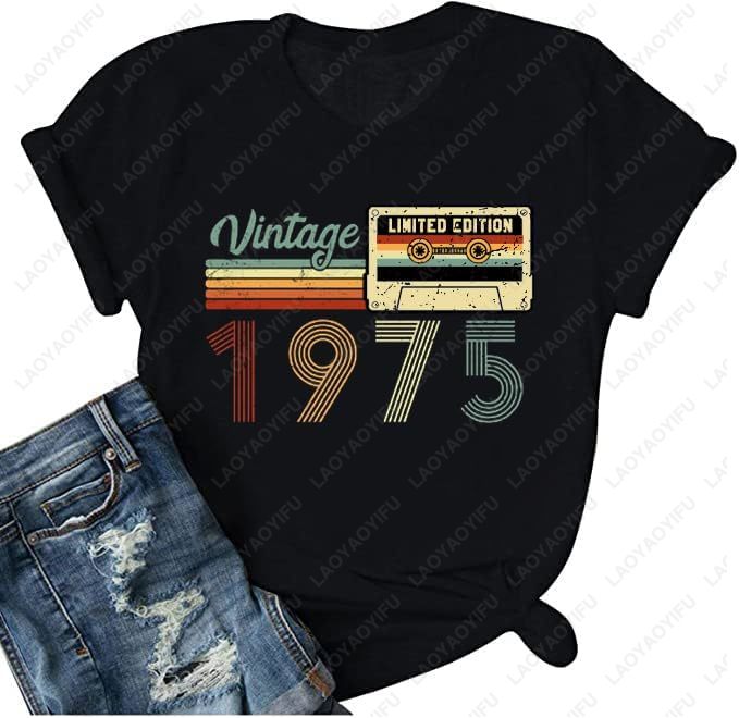 Vintage 1975 T-Shirts for Wome - đánh giá và giá Women'S Fashion In The 70S