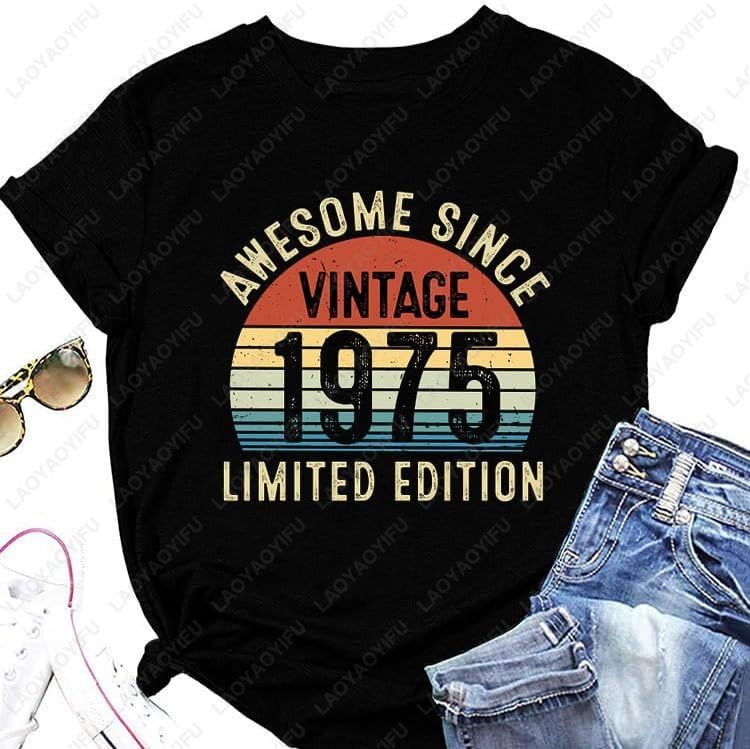 Vintage 1975 T-Shirts for Wome - đánh giá và giá Women'S Fashion In The 70S
