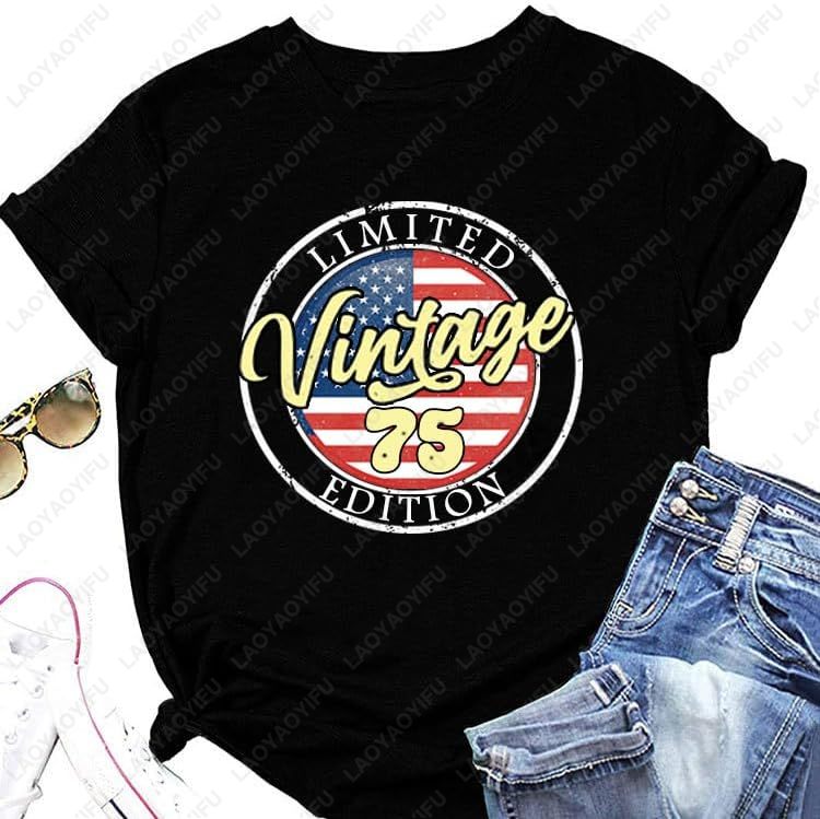 Vintage 1975 T-Shirts for Wome - đánh giá và giá Women'S Fashion In The 70S