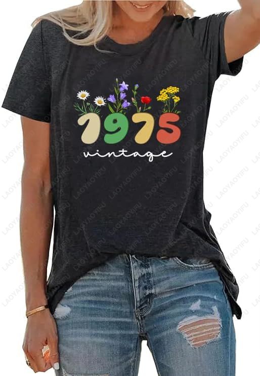 Vintage 1975 T-Shirts for Wome - đánh giá và giá Women'S Fashion In The 70S