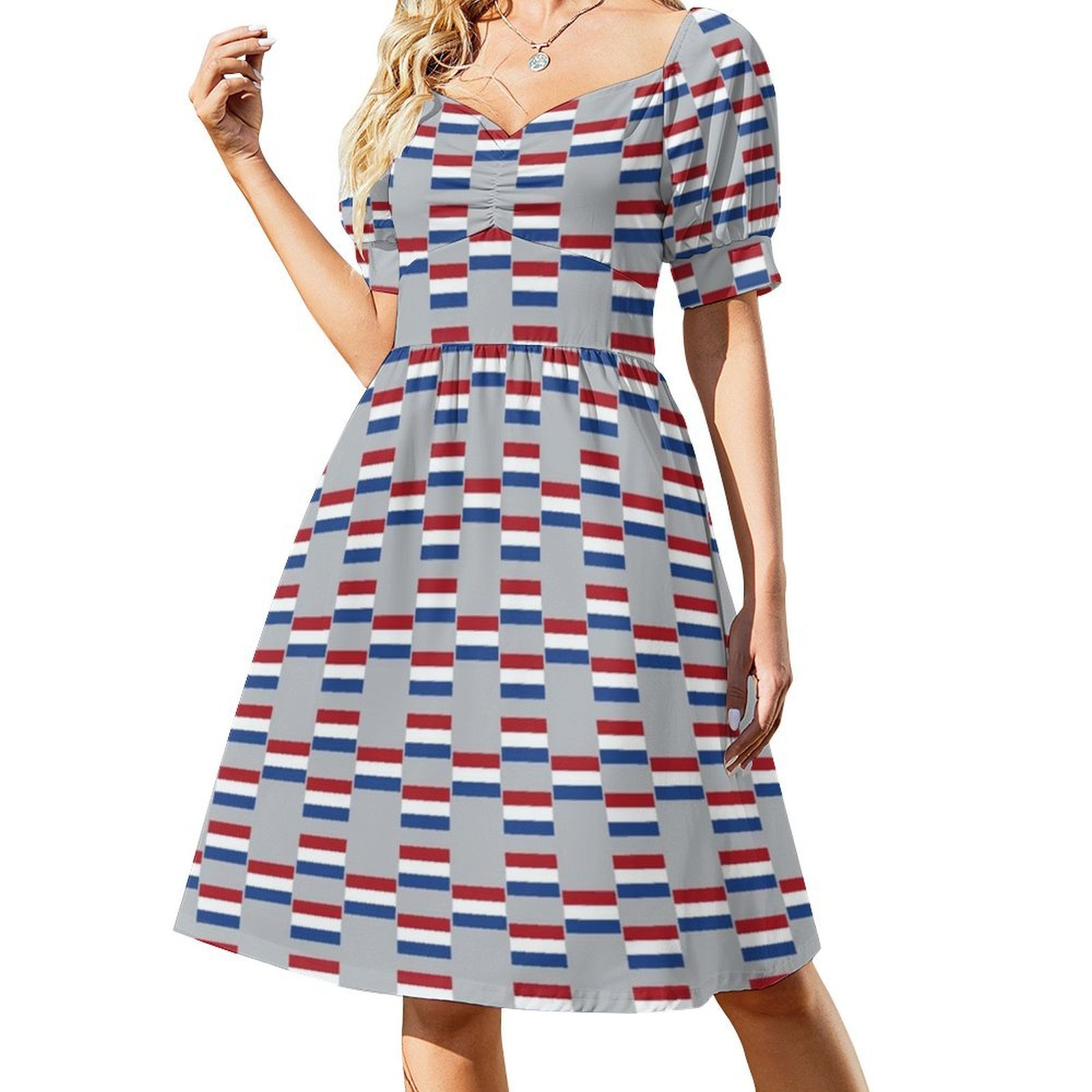 Vlag Van The Netherlands Flag  - đánh giá và giá Smocked Dress Women