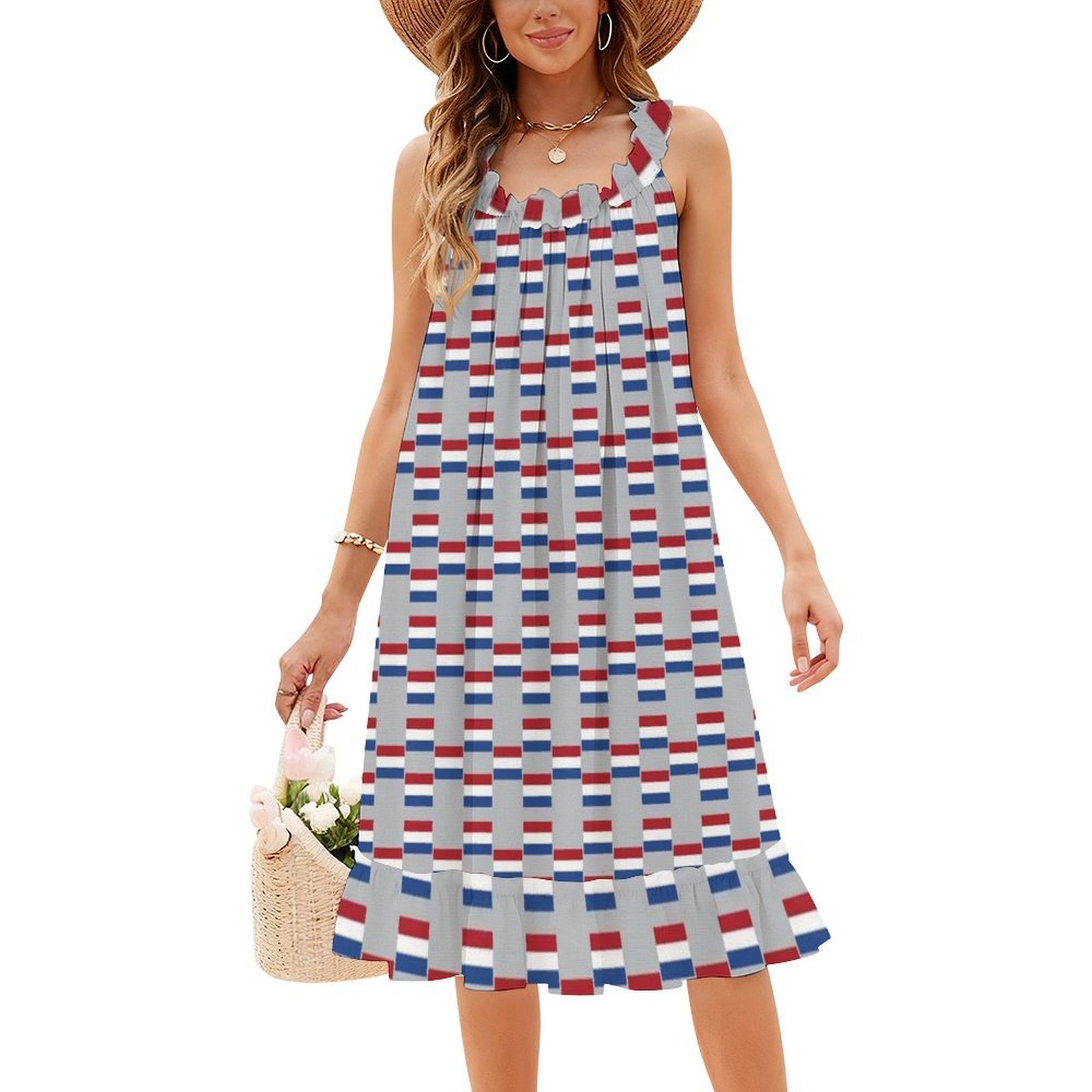Vlag Van The Netherlands Flag  - đánh giá và giá Smocked Dress Women