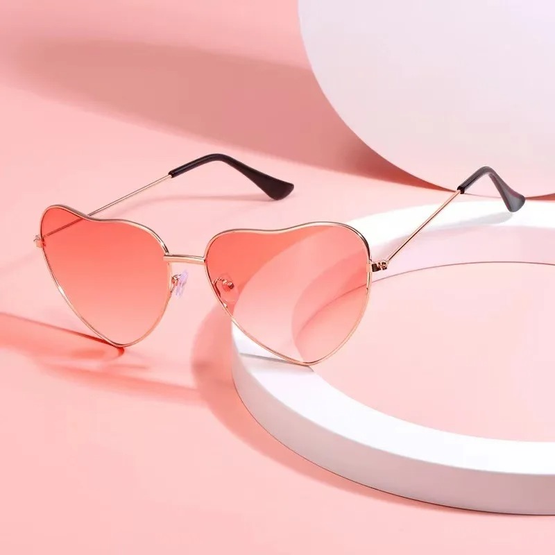 Fashion Heart Shaped Metal Sun - đánh giá và giá Women Fashion Glasses