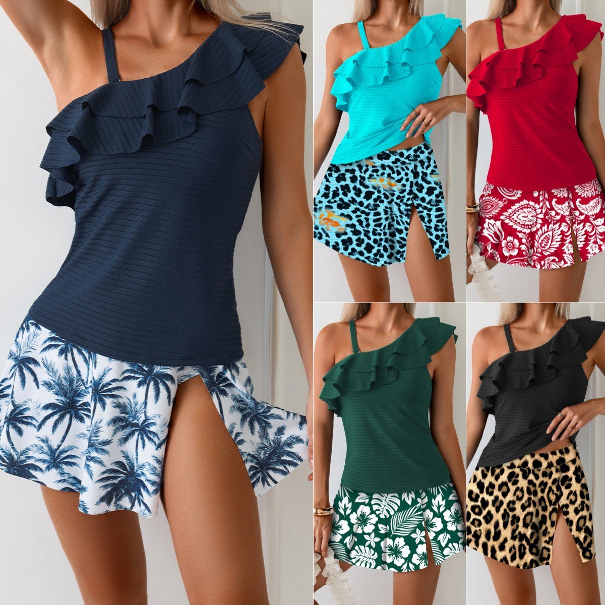 Woman Tankini Swimwear Sleevel - đánh giá và giá Crop Top Women