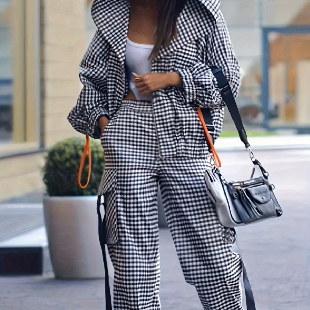Spring Autumn Casual Plaid Pri - đánh giá và giá Women'S Fashion Zip Hoodie