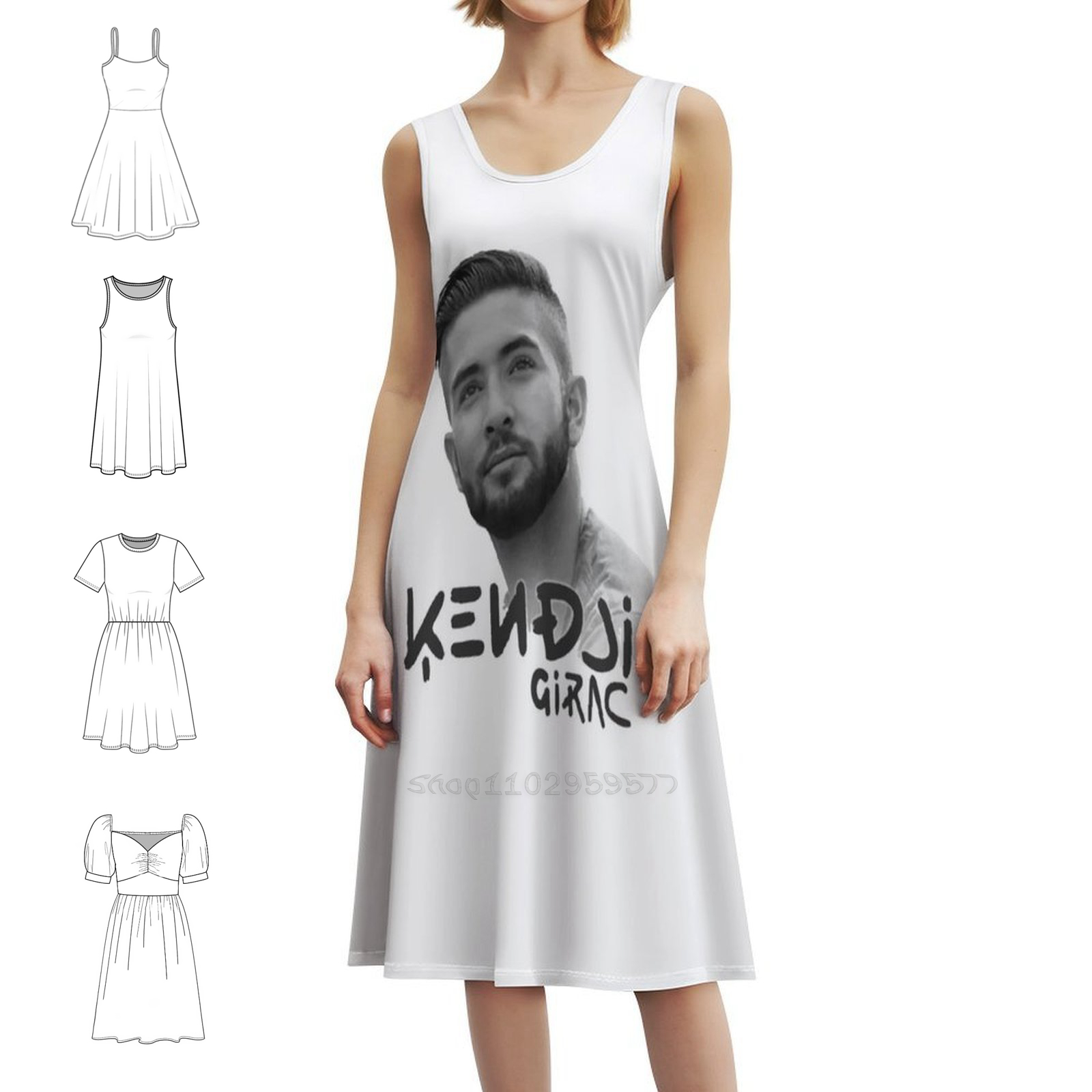 Kendji Girac Portrait Floral S - đánh giá và giá Smocked Dress Women