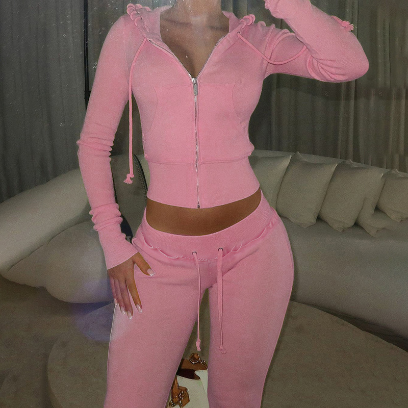 2 Two Piece Lounge Set Women C - đánh giá và giá Women'S Fashion Zip Hoodie