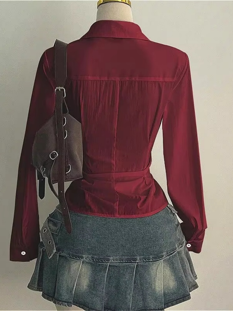 Fashion Long-sleeved Blouses S - đánh giá và giá Women'S Y2K Fashion Aesthetic