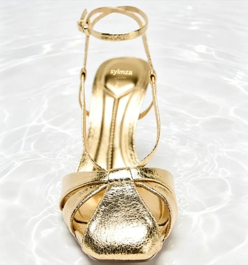 Fashion Gold Thin Heeled Sanda - đánh giá và giá Women'S Fashion Brand Shoes