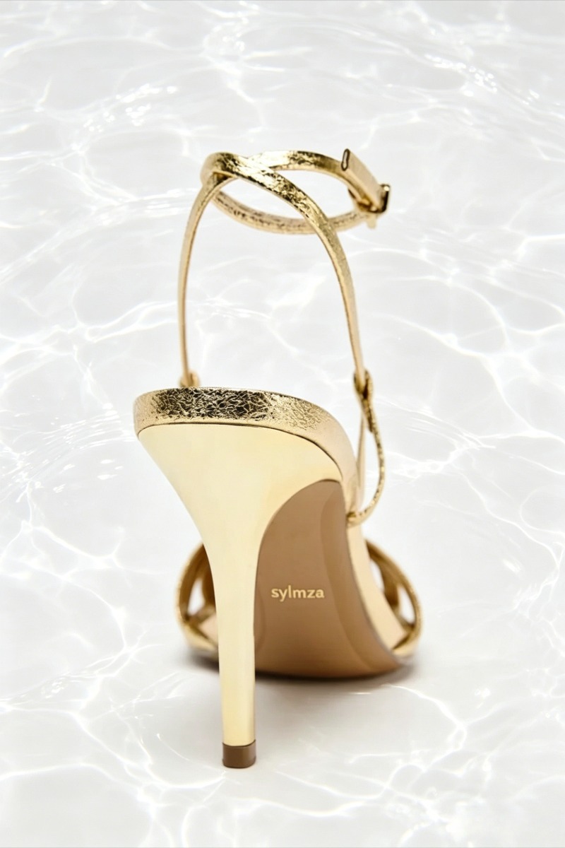 Fashion Gold Thin Heeled Sanda - đánh giá và giá Women'S Fashion Brand Shoes