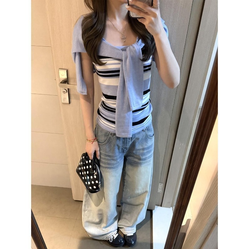 Blue Knitted Suits Women 2026  - đánh giá và giá Women'S Y2K Fashion Aesthetic