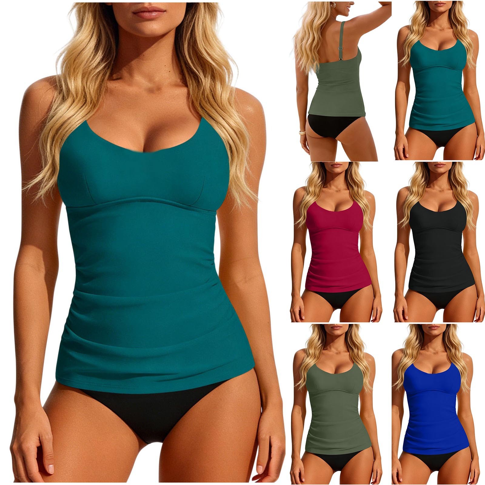 Women's 2026 Tankini Teal Scoo - đánh giá và giá Crop Top Women