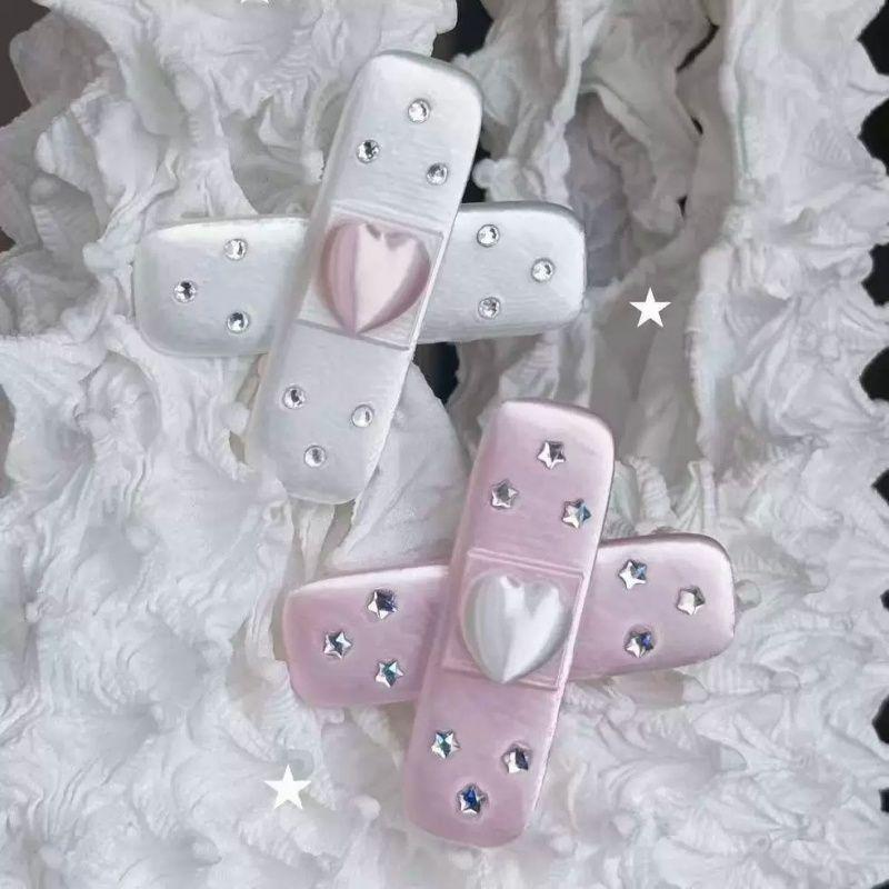 2Pcs Y2k Kawaii Hair Clips Kor - đánh giá và giá Women'S Y2K Fashion Aesthetic