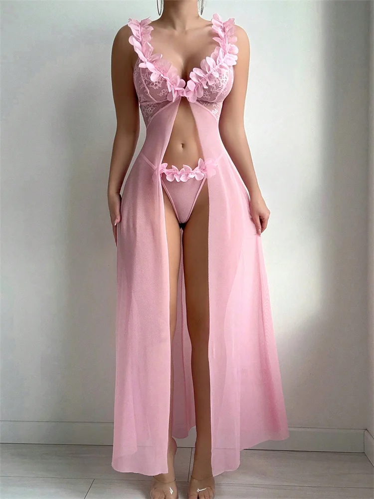 Pink Floral Sexy Nighties Wome - đánh giá và giá Floral Summer Dress