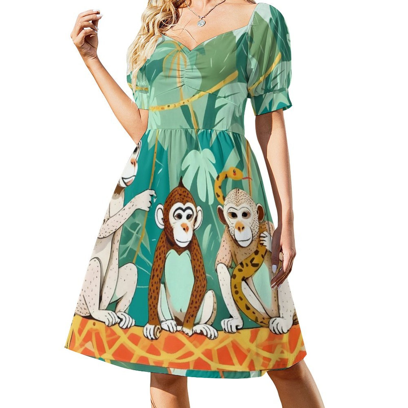 Play Date Monkeys Jungle Playi - đánh giá và giá Smocked Dress Women
