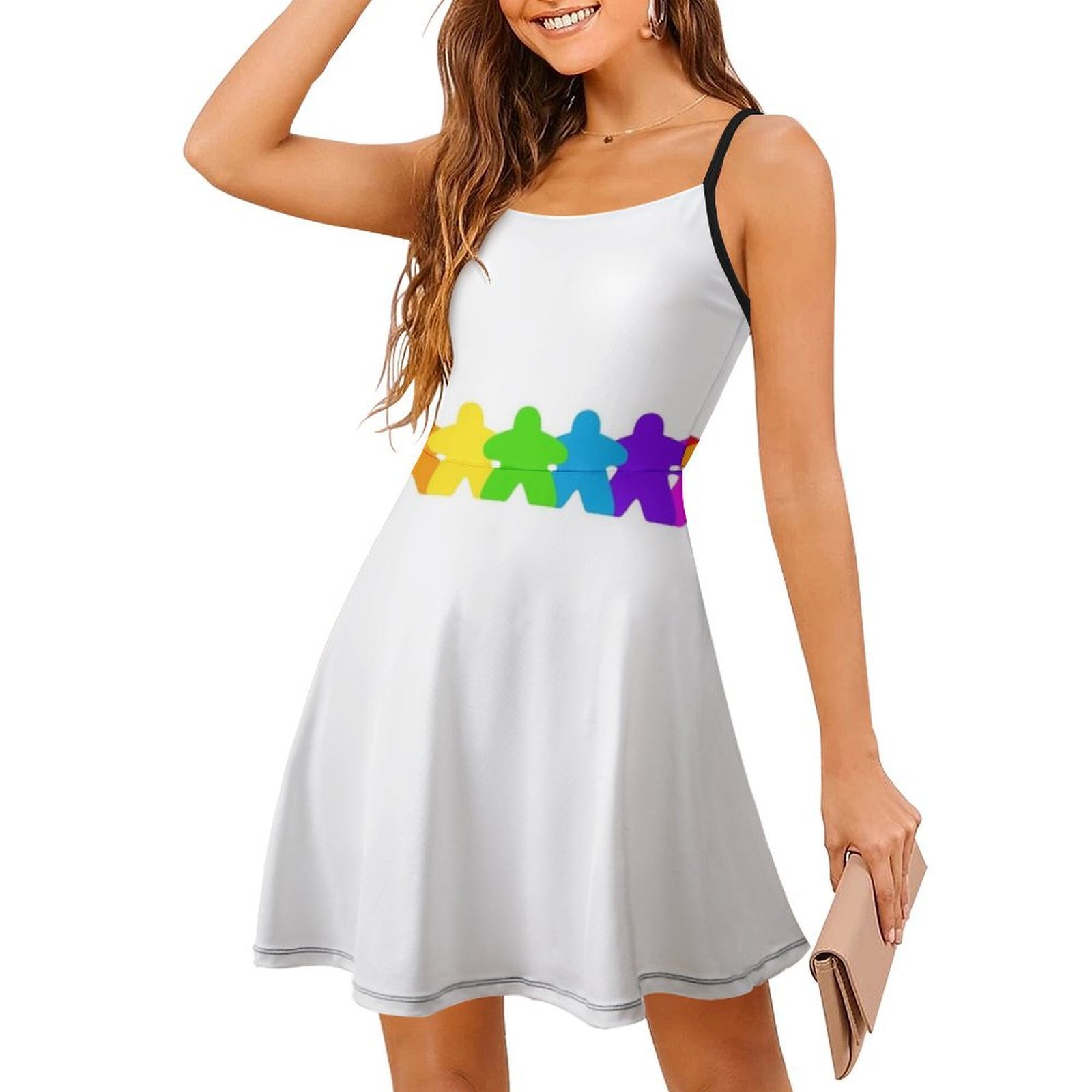 All The Colors Of The Meeples- - đánh giá và giá Smocked Dress Women