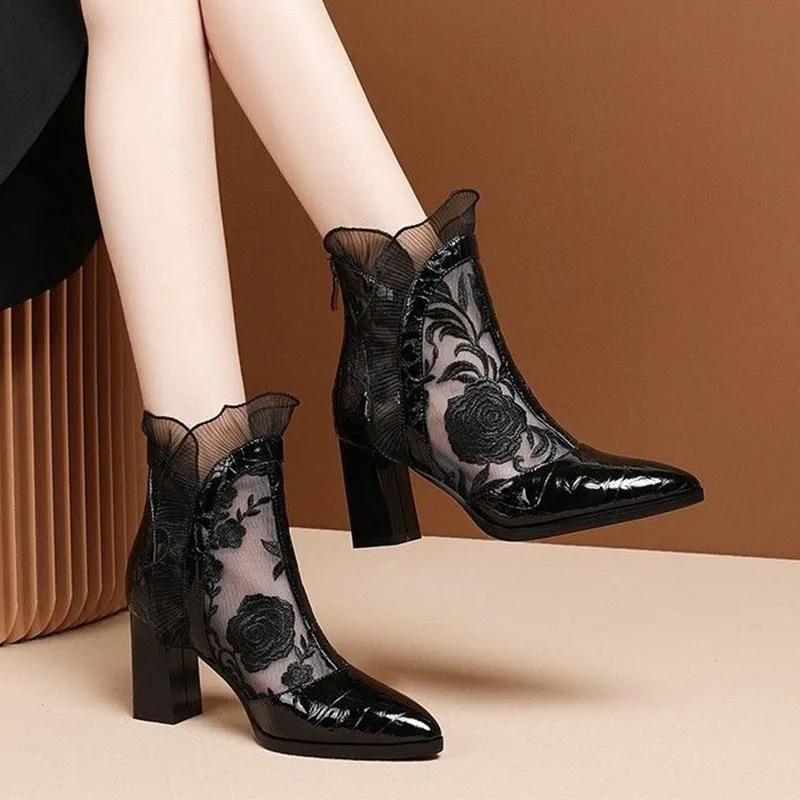 High Heels Women Sexy Embroide - đánh giá và giá Floral Summer Dress