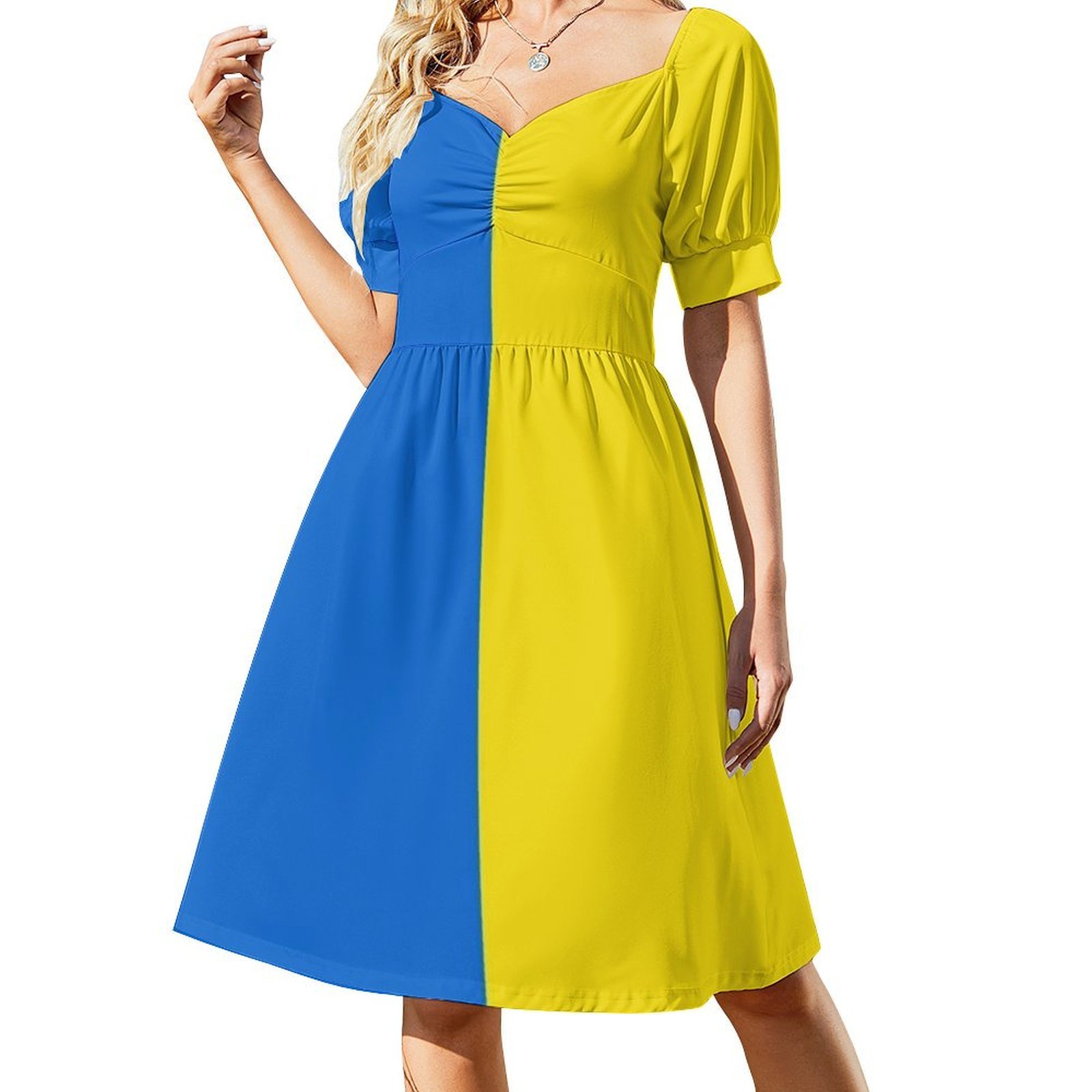 Ukrainian Flag Floral Smock Dr - đánh giá và giá Smocked Dress Women