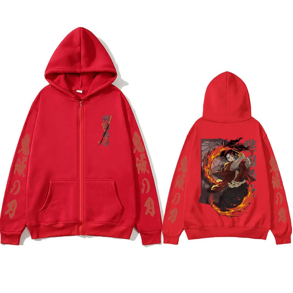 New Demon Slayer Tsugikuni Yor - đánh giá và giá Women'S Fashion Zip Hoodie