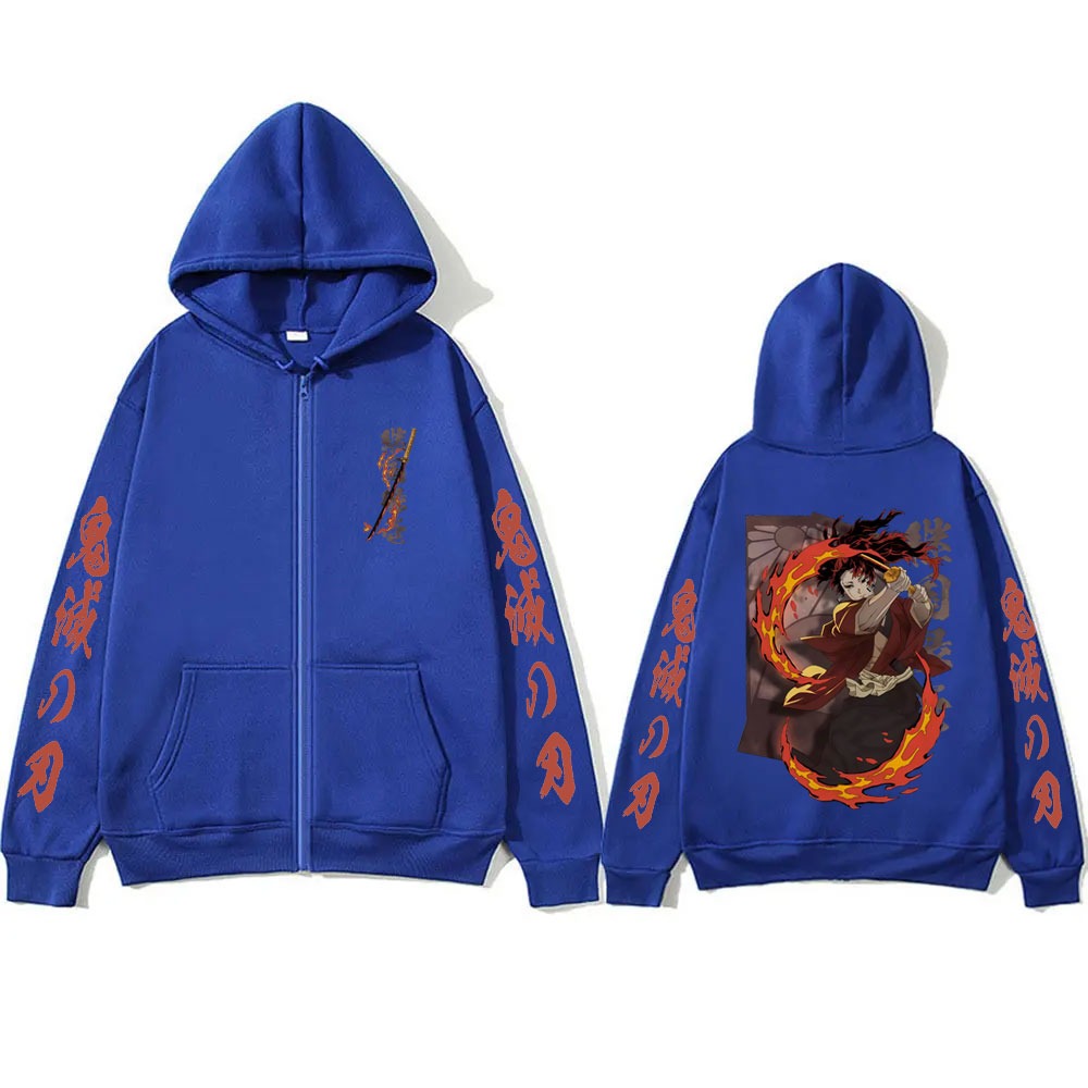 New Demon Slayer Tsugikuni Yor - đánh giá và giá Women'S Fashion Zip Hoodie