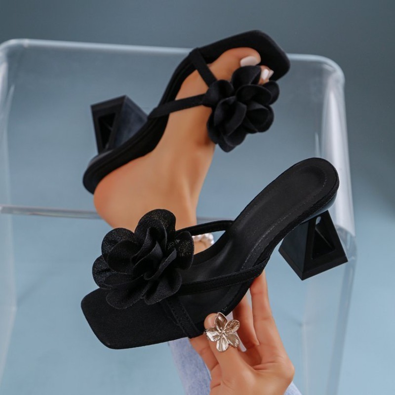 Womens 3D Flower Decor Sandals - đánh giá và giá Floral Summer Dress