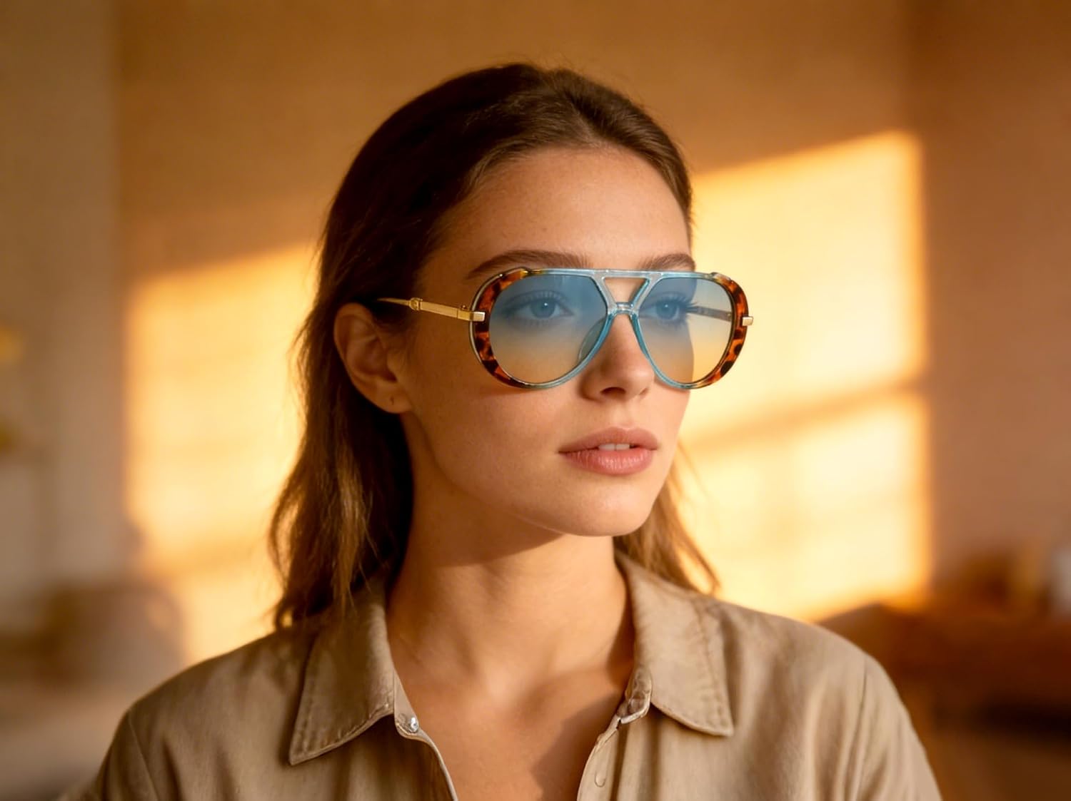 KENBO Retro Gold Aviator Sungl - đánh giá và giá Women'S Fashion In The 70S
