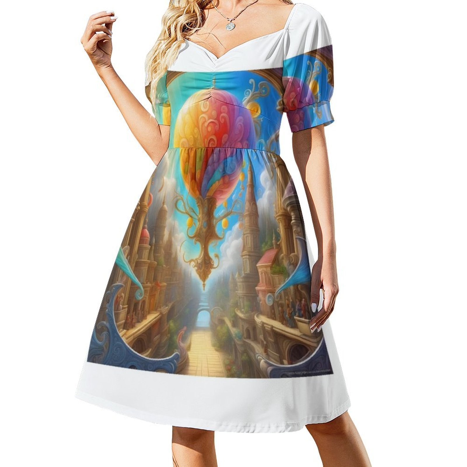Painting Of Hope Floral Smock  - đánh giá và giá Smocked Dress Women