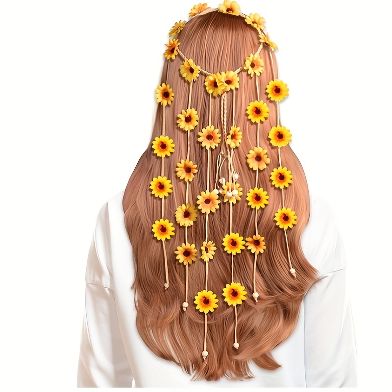 Flower hippie headband, flower - đánh giá và giá Women'S Fashion In The 70S