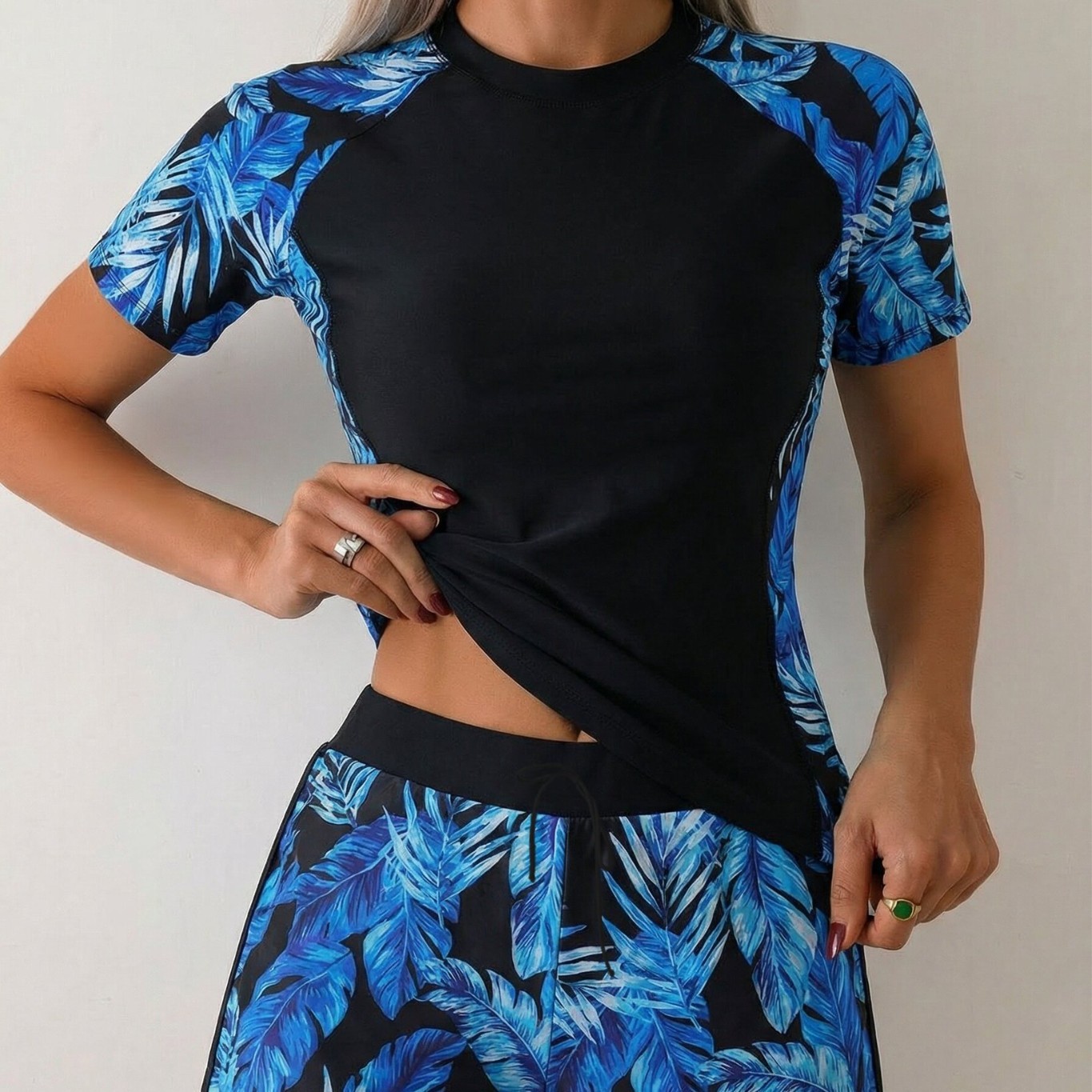 Woman Tankini With Shorts Crop - đánh giá và giá Crop Top Women