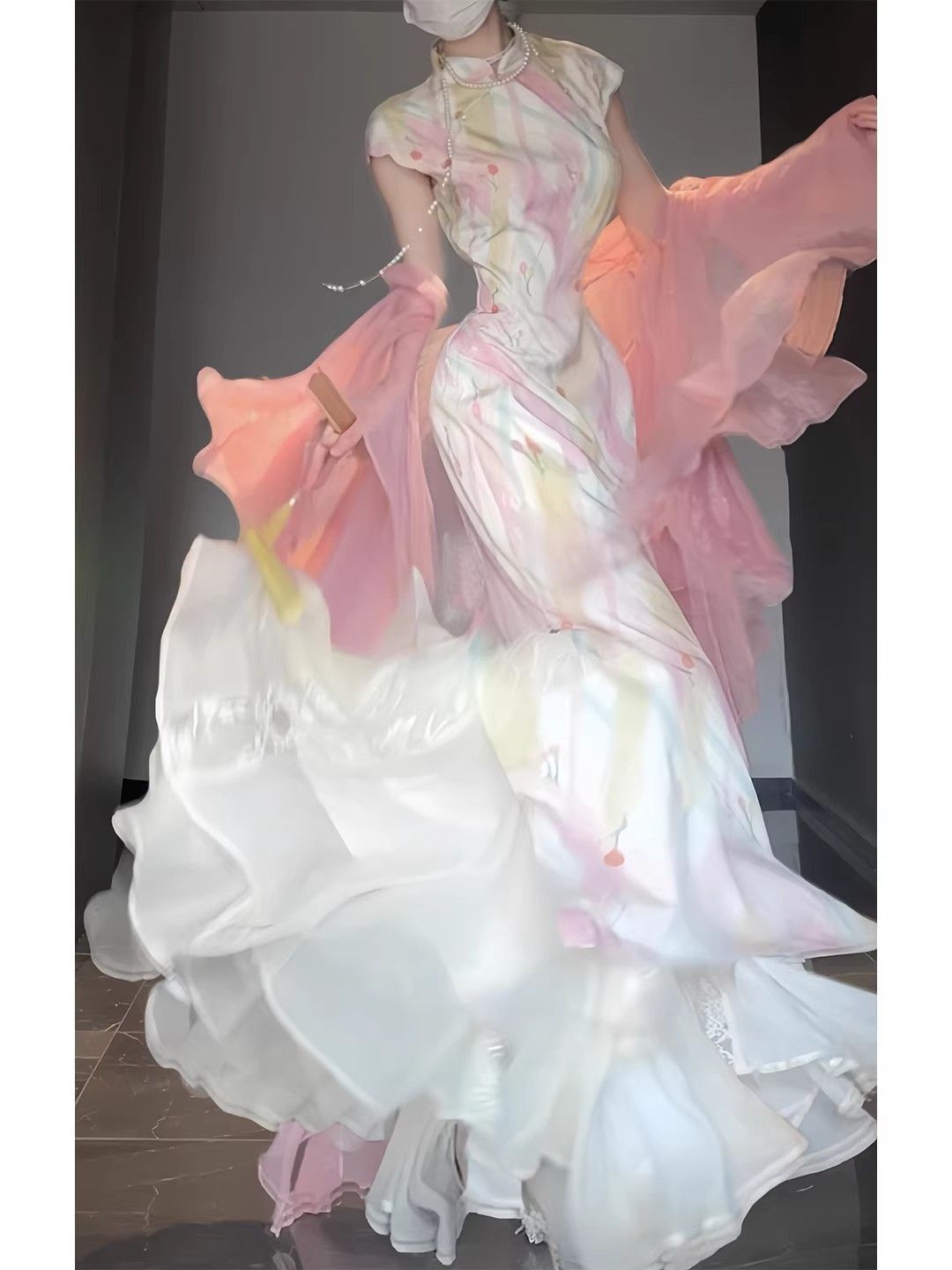 Chinese Style Modern Floral Im - đánh giá và giá Floral Summer Dress