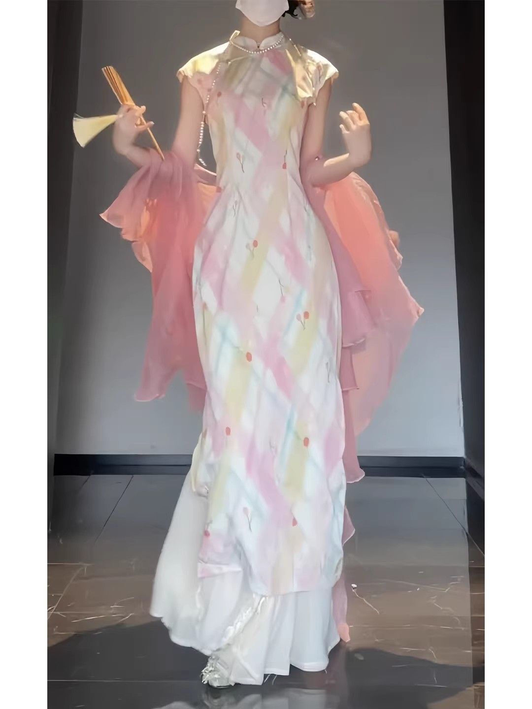 Chinese Style Modern Floral Im - đánh giá và giá Floral Summer Dress