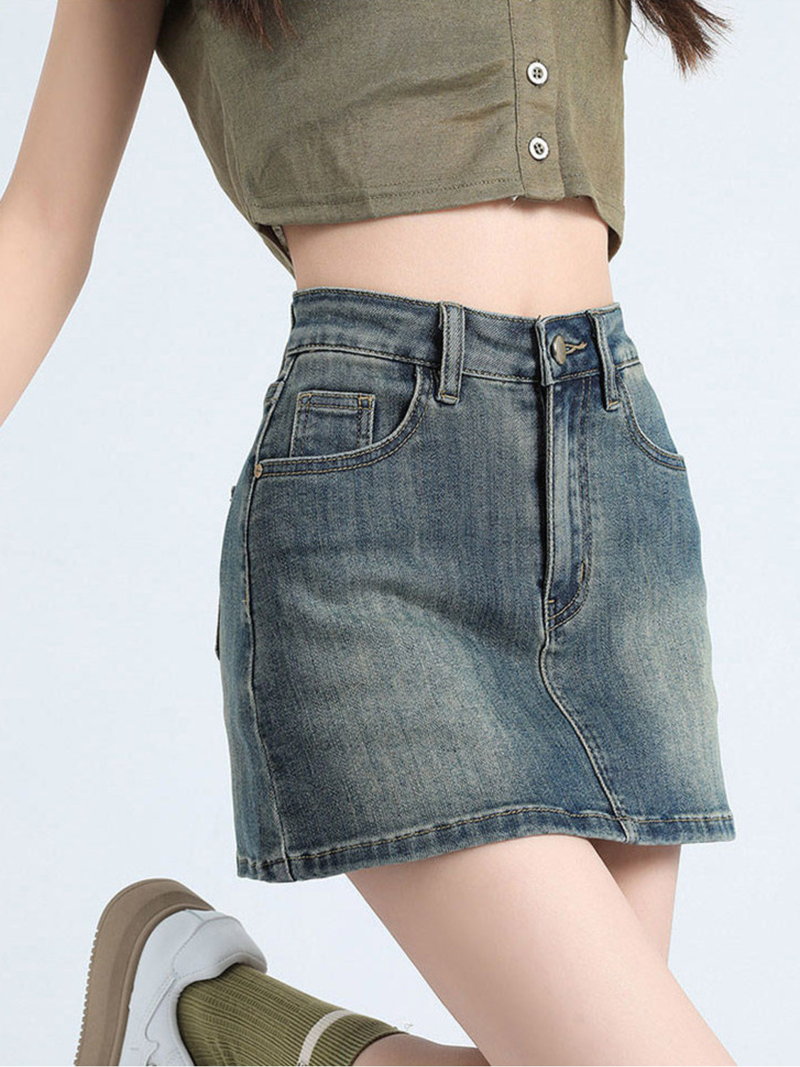 Women's Vintage Washed Denim S - đánh giá và giá Denim Shorts Women
