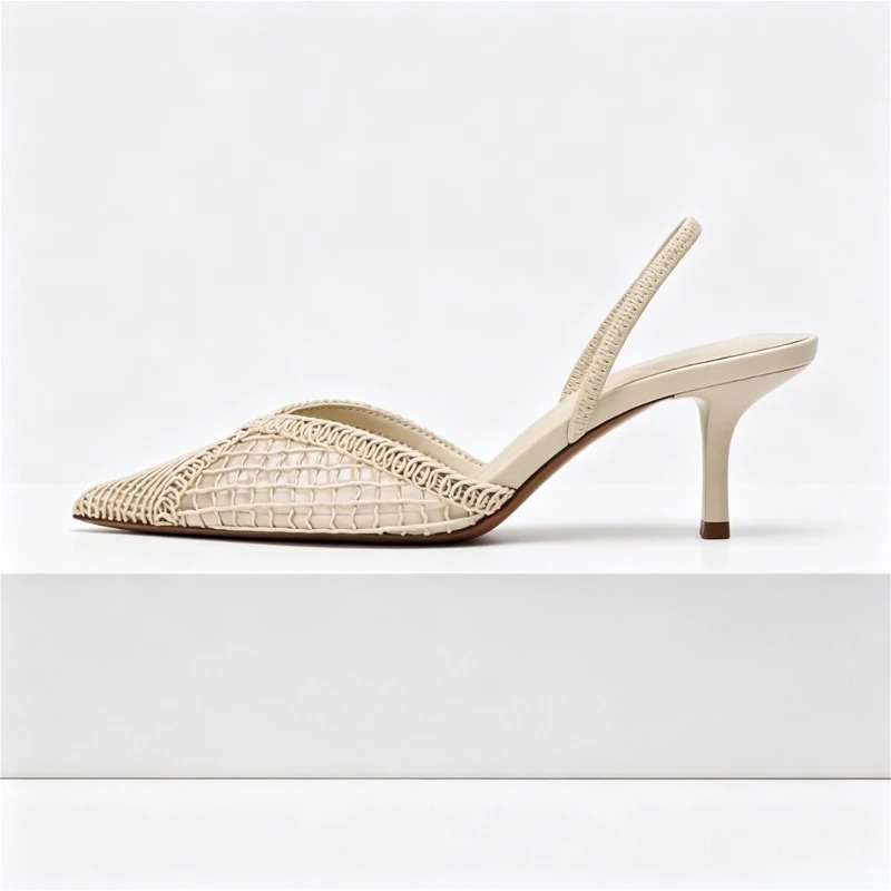 Mesh Woven Heeled Sandals Wome - đánh giá và giá Women'S Fashion Brand Shoes